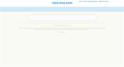 Desktop Screenshot of nice-rice.com