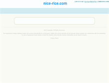 Tablet Screenshot of nice-rice.com